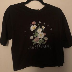 Obsessive Love Black Flower Tee